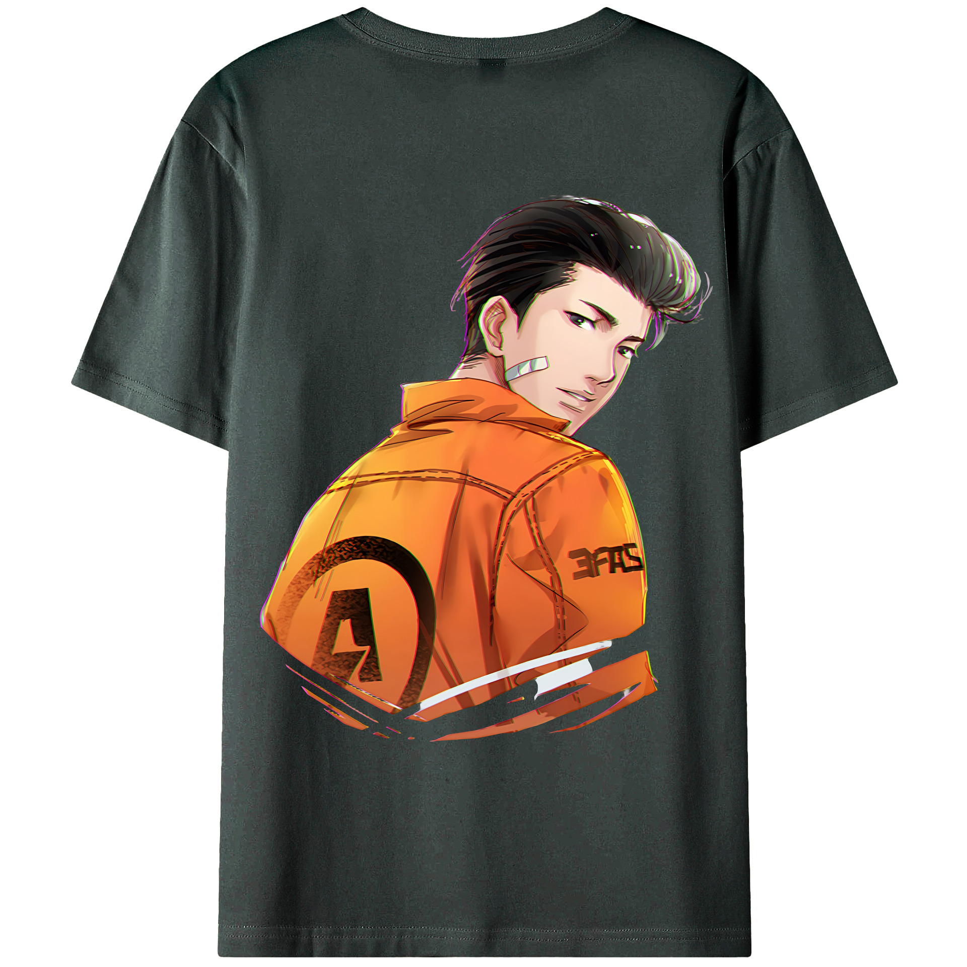 （画像用） SLAM DUNK／スラムダンク 綿100％ メンズ半袖Tシャツ（バックプリント） 通気性